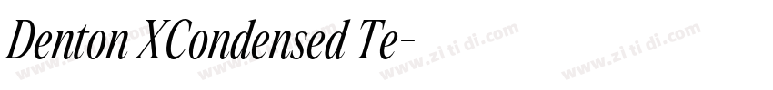 Denton XCondensed Te字体转换